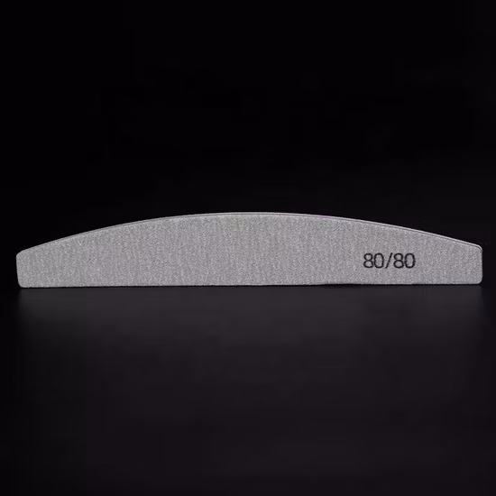 High Quality Washable High Elastic Colorful Half Moon Nail Buffer Files 100/180